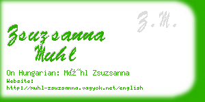 zsuzsanna muhl business card